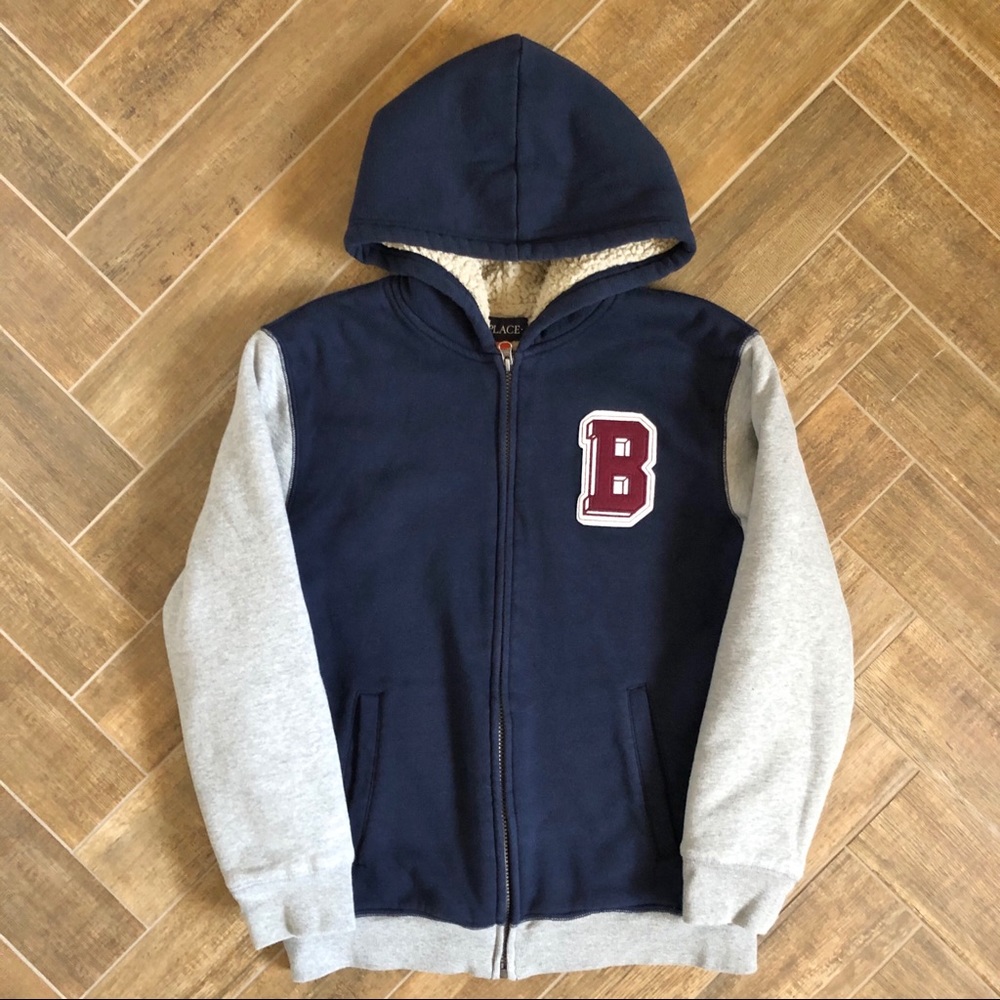 Boys lined hooded sweatshirt- Children’s Place- XL